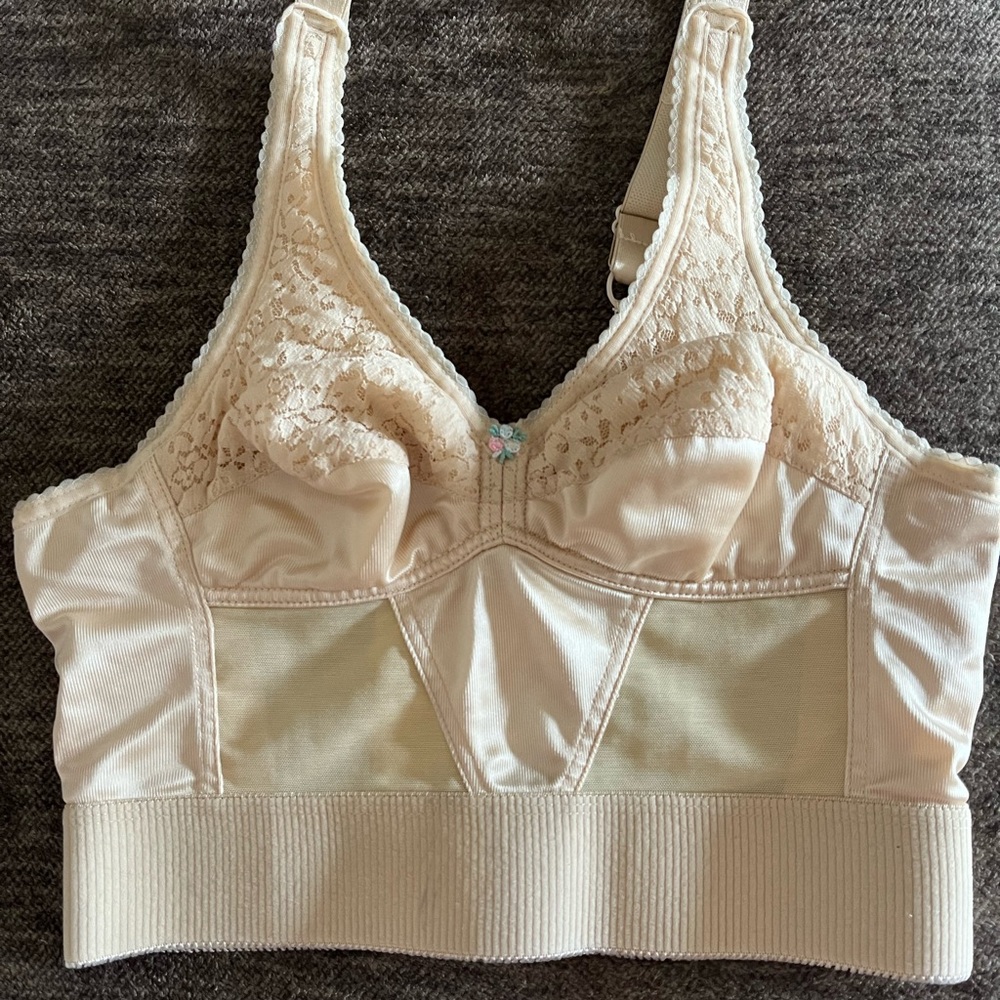 Vintage wireless bustier top